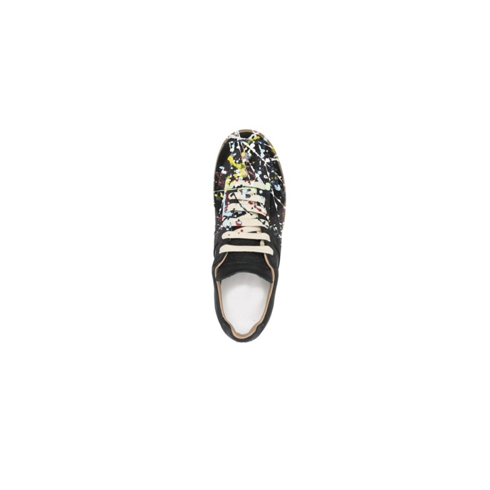 EM Sneakers Maison Margiela Black Paint Replica Sneakers