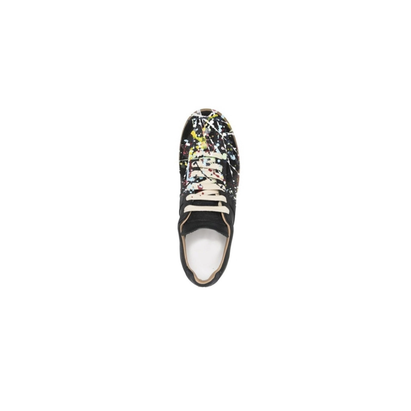 EM Sneakers Maison Margiela Black Paint Replica Sneakers
