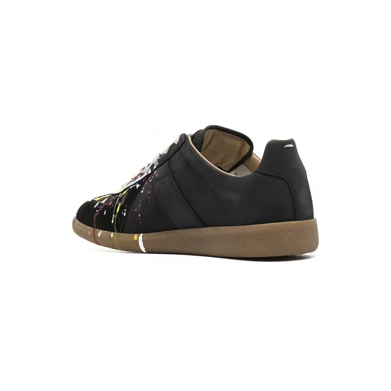 EM Sneakers Maison Margiela Black Paint Replica Sneakers