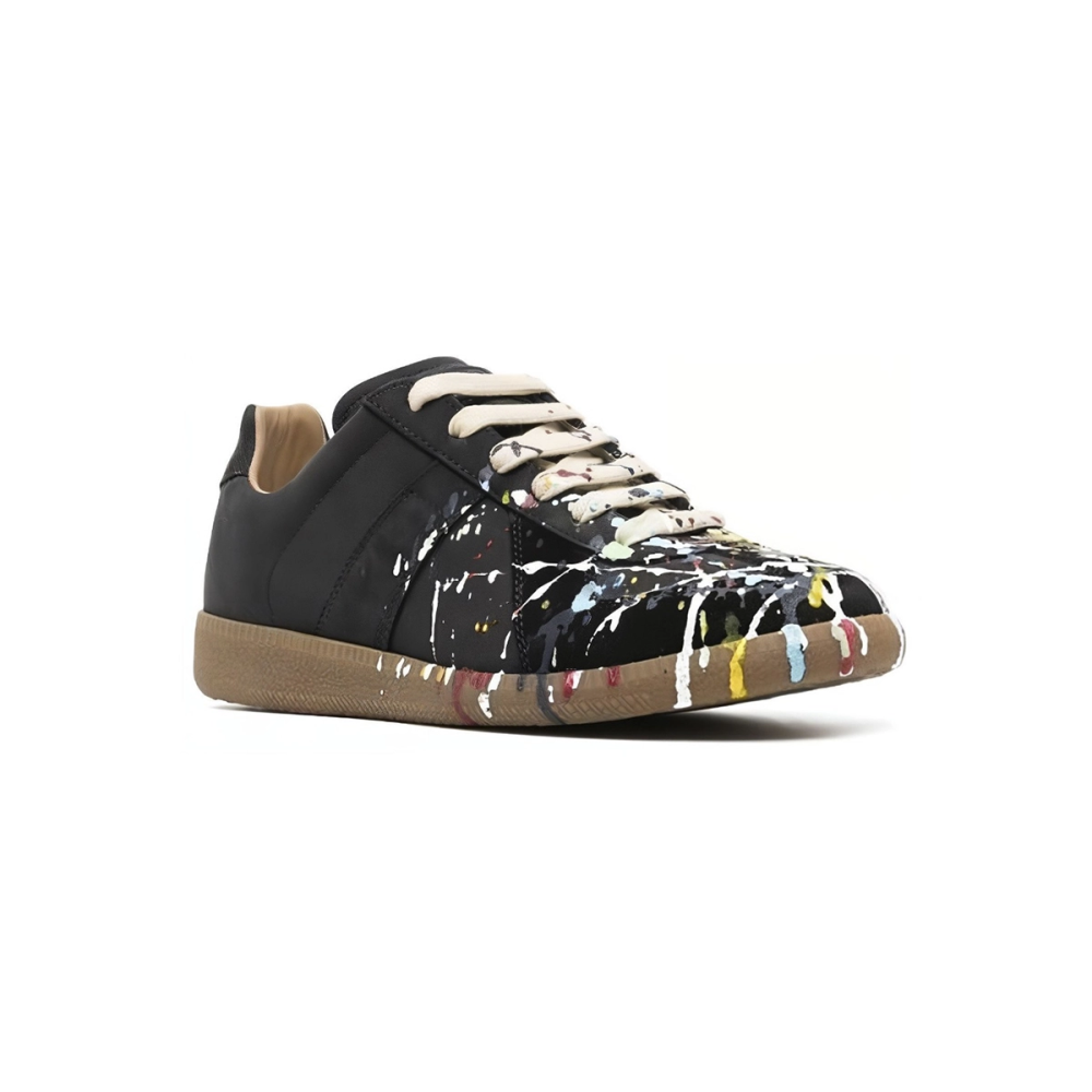 EM Sneakers Maison Margiela Black Paint Replica Sneakers