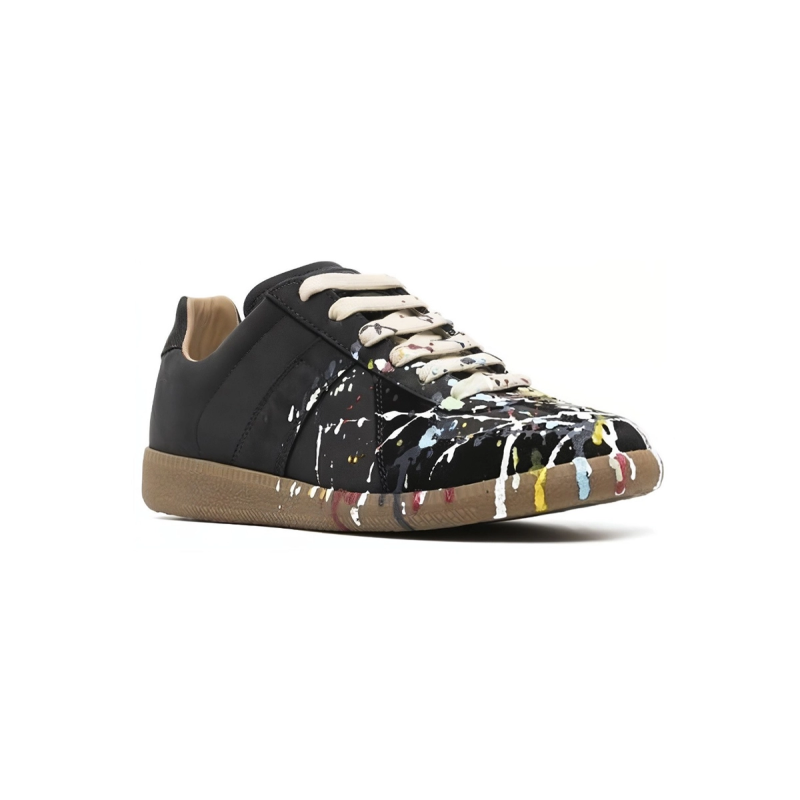 EM Sneakers Maison Margiela Black Paint Replica Sneakers