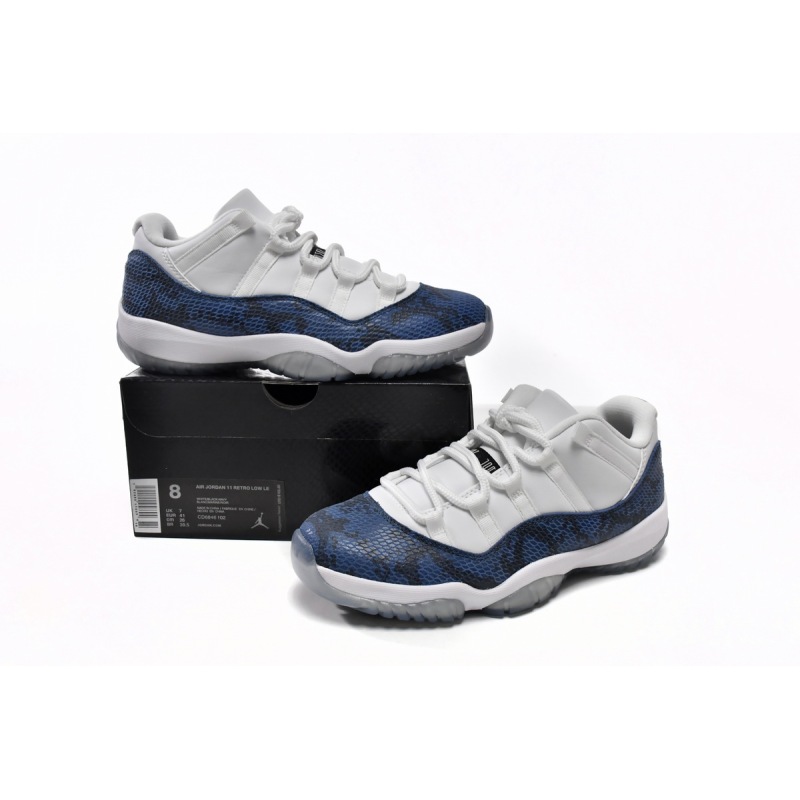 EM Sneakers Air Jordan 11 Retro Low Navy Snakeskin