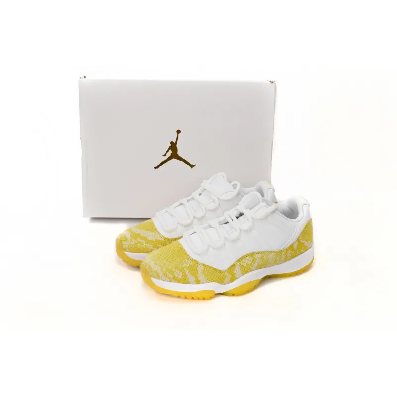 EM Sneakers Air Jordan 11 Retro Low WMNS Yellow Snakeskin