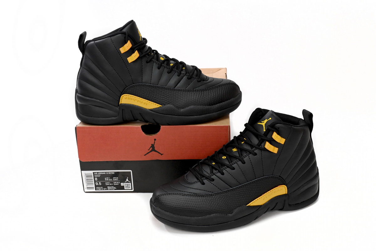 EM Sneakers Air Jordan 12 Black Taxi