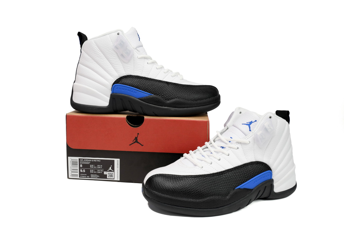 EM Sneakers Air Jordan 12 Retro White Black Blue