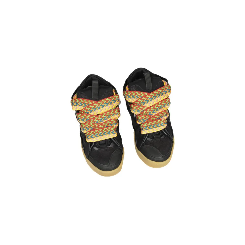 EM Sneakers Lanvin Leather Curb Black