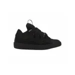 EM Sneakers Lanvin Leather Curb Black Black