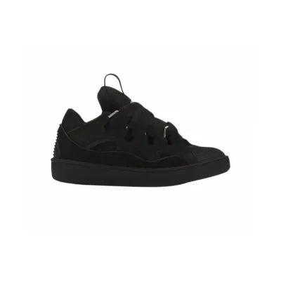 EM Sneakers Lanvin Leather Curb Black Black 02