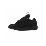 EM Sneakers Lanvin Leather Curb Black Black