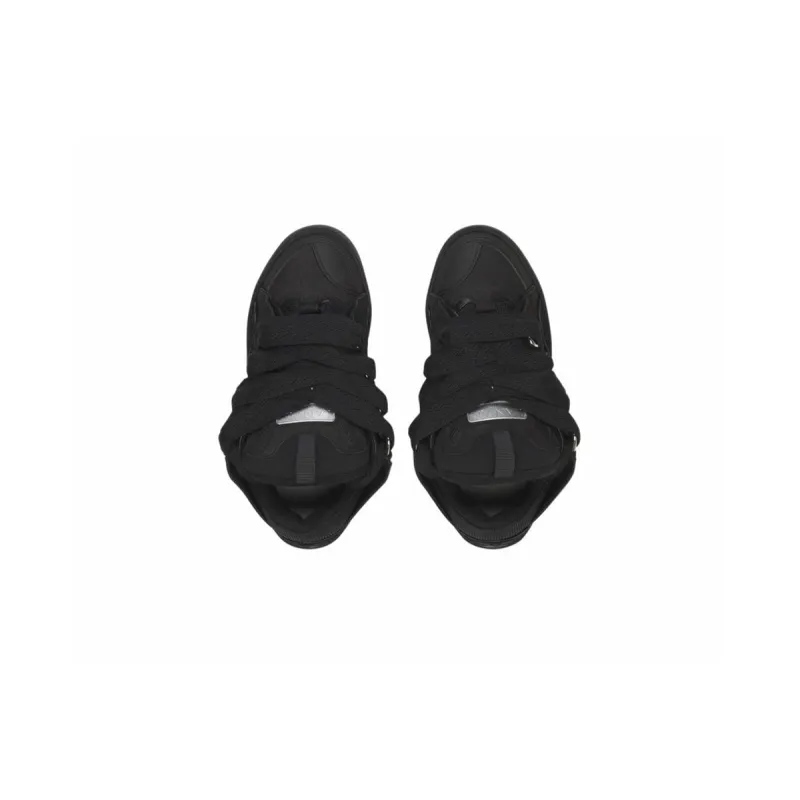 EM Sneakers Lanvin Leather Curb Black Black