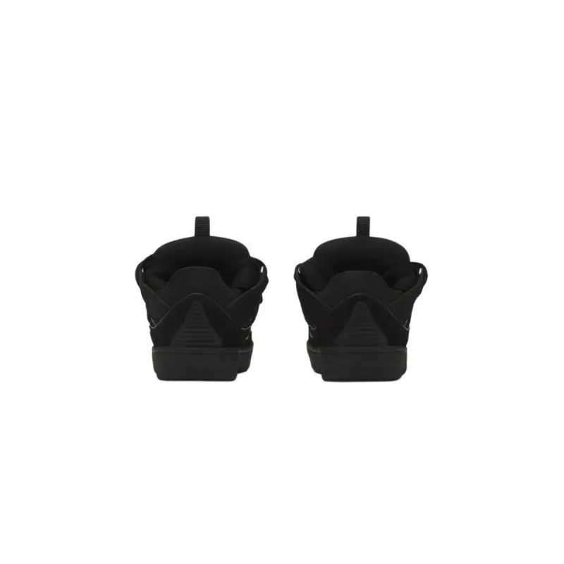 EM Sneakers Lanvin Leather Curb Black Black