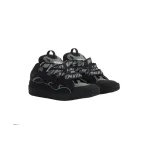 EM Sneakers Lanvin Leather Curb Black Grey