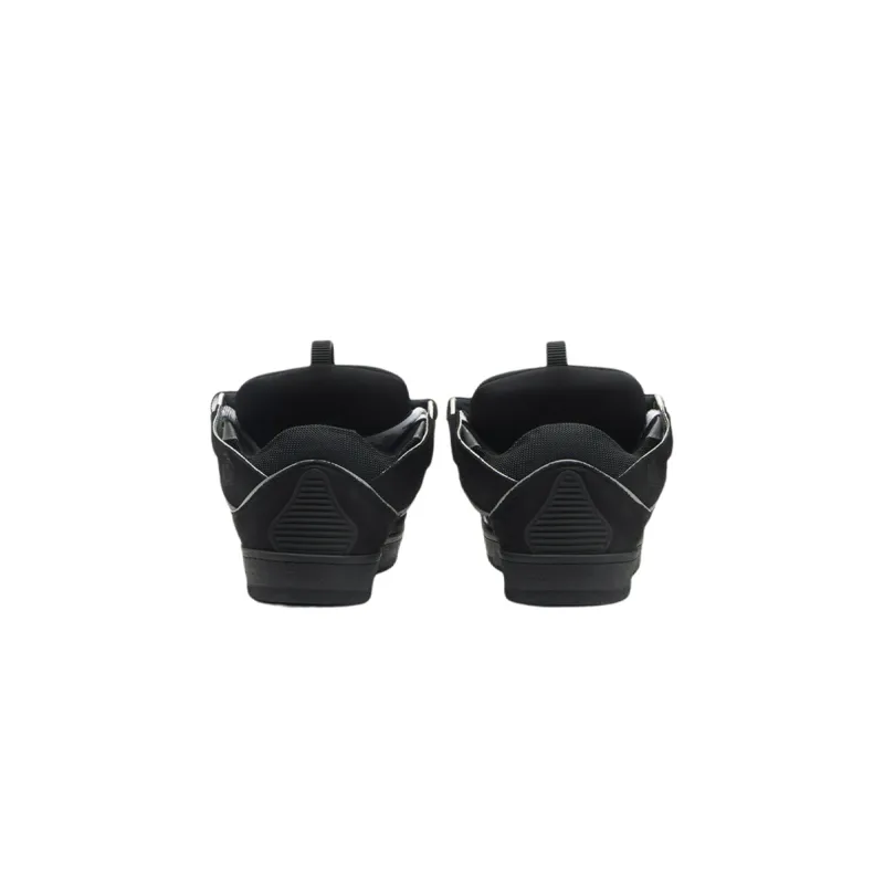 EM Sneakers Lanvin Leather Curb Black Grey