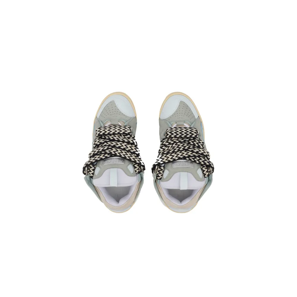EM Sneakers Lanvin Leather Curb Blue