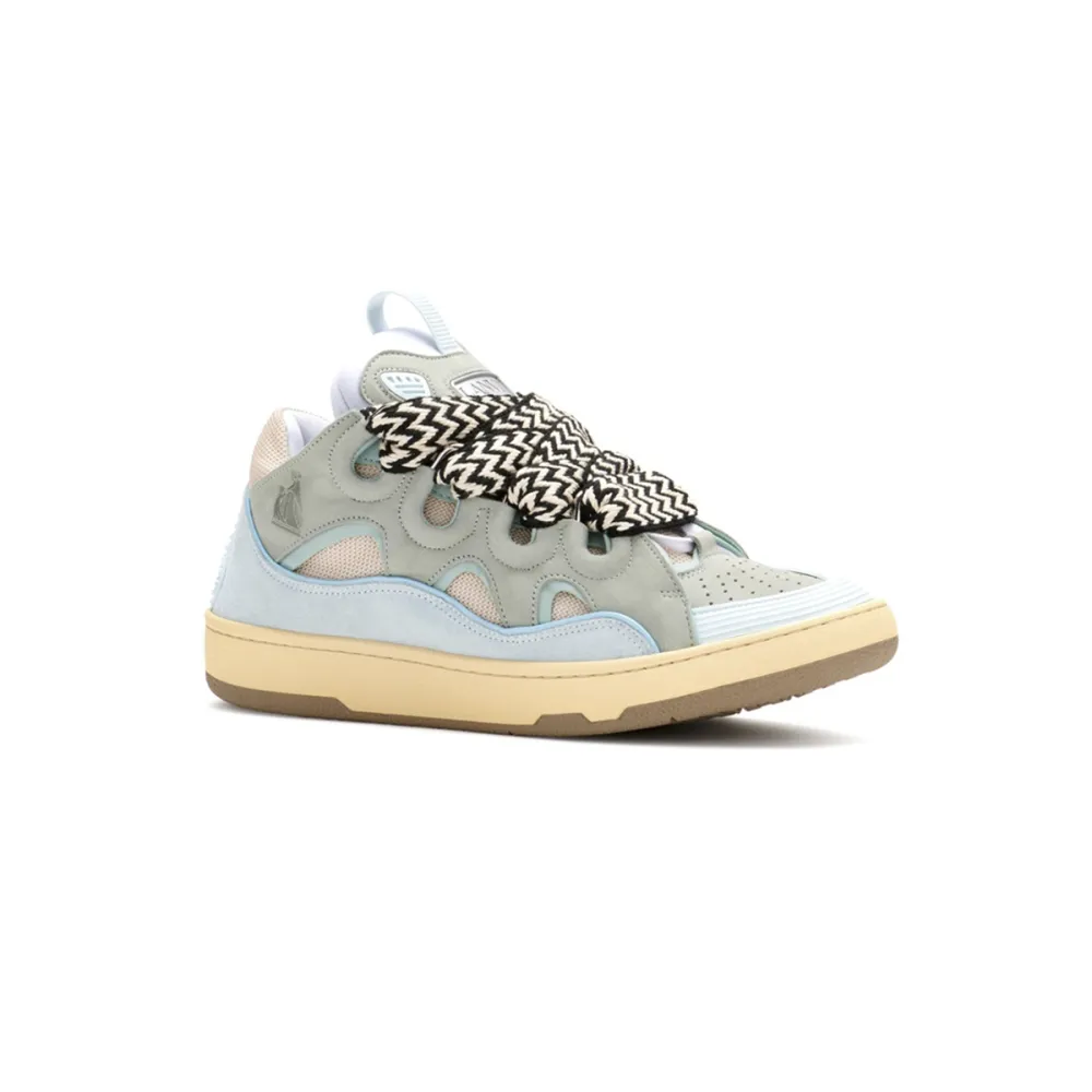 EM Sneakers Lanvin Leather Curb Blue