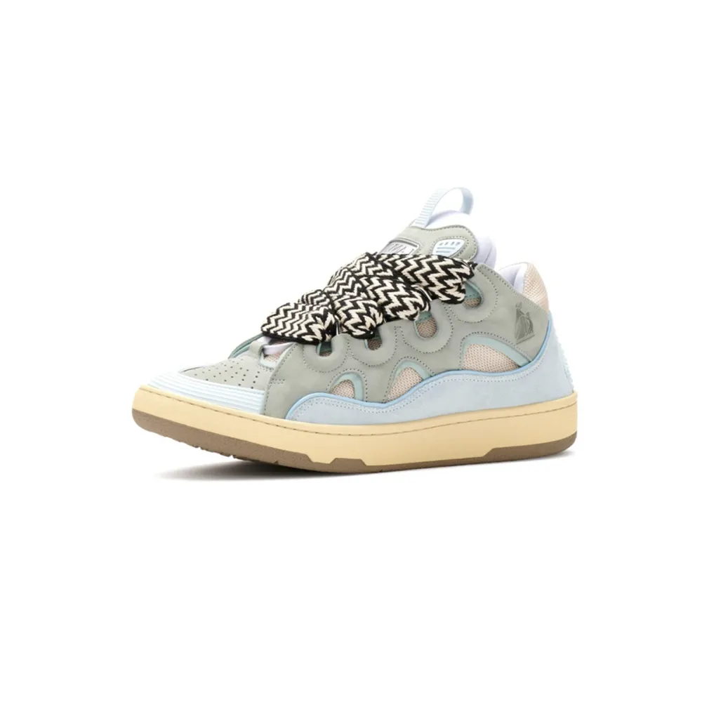 EM Sneakers Lanvin Leather Curb Blue