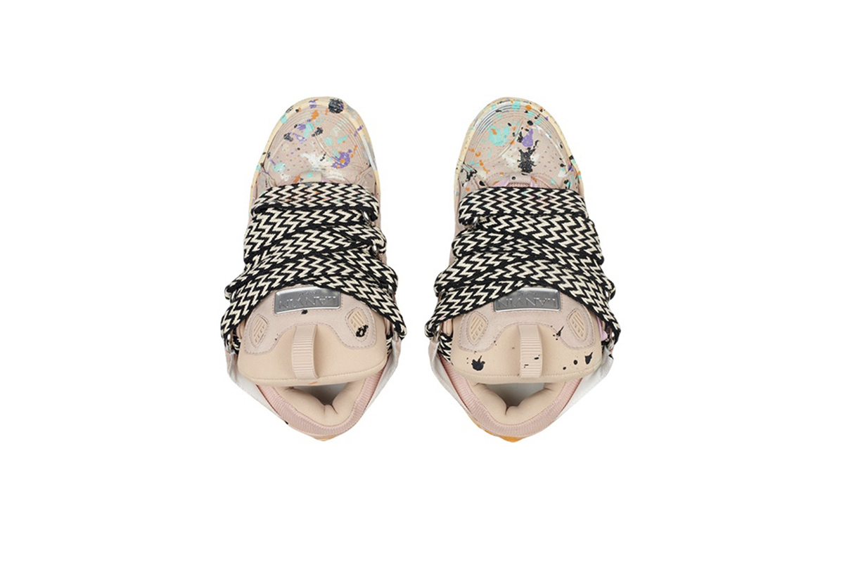 EM Sneakers Lanvin Leather Curb Gallery Dept Pale Pink Multi