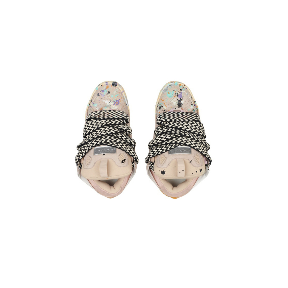 EM Sneakers Lanvin Leather Curb Gallery Dept Pale Pink Multi