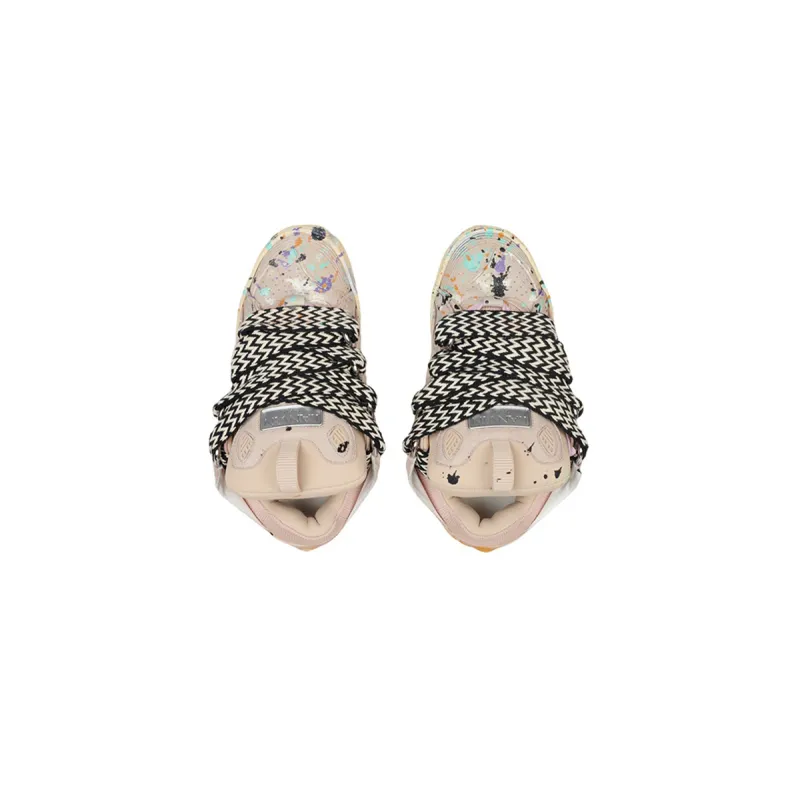EM Sneakers Lanvin Leather Curb Gallery Dept Pale Pink Multi