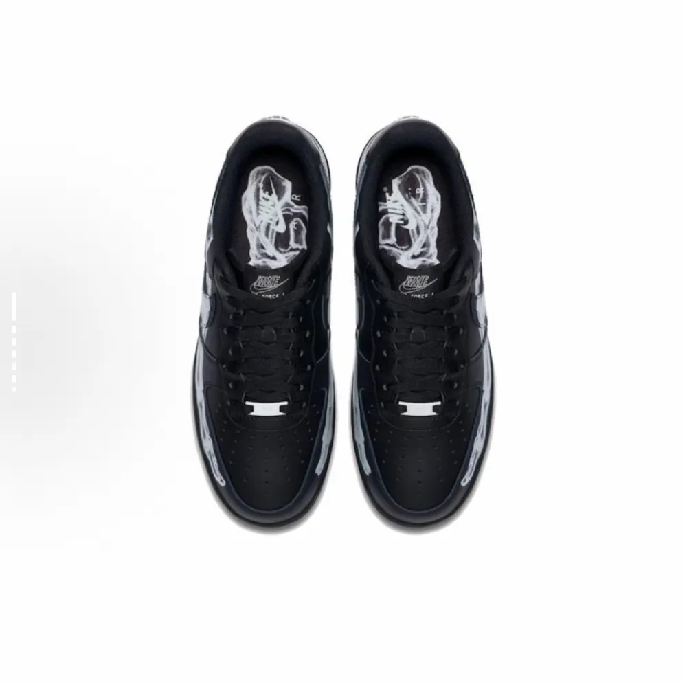 EM Sneakers Nike Air Force 1 Low Black Skeleton Halloween (2019)