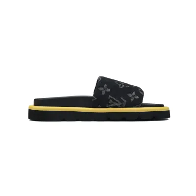 EM Sneakers  Louis Vuitton Pool Pillow Comfort Mules Yellow Label Denim 02