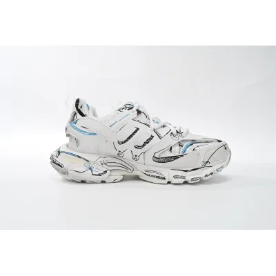 EM Sneakers  Balenciaga Track Sneaker Black Graffiti Art (Without LED) 02