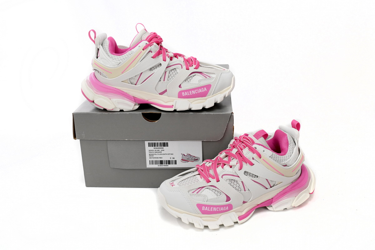 EM Sneakers  Balenciaga Track Sneaker White Rose (Without LED)