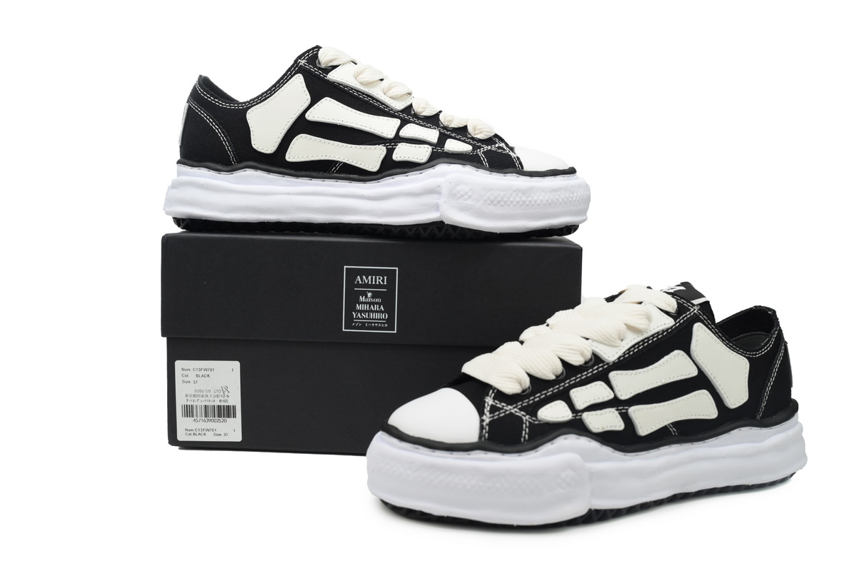 EM Sneakers Mihara Yasuhiro x AMIRI Skel-Top Low Black