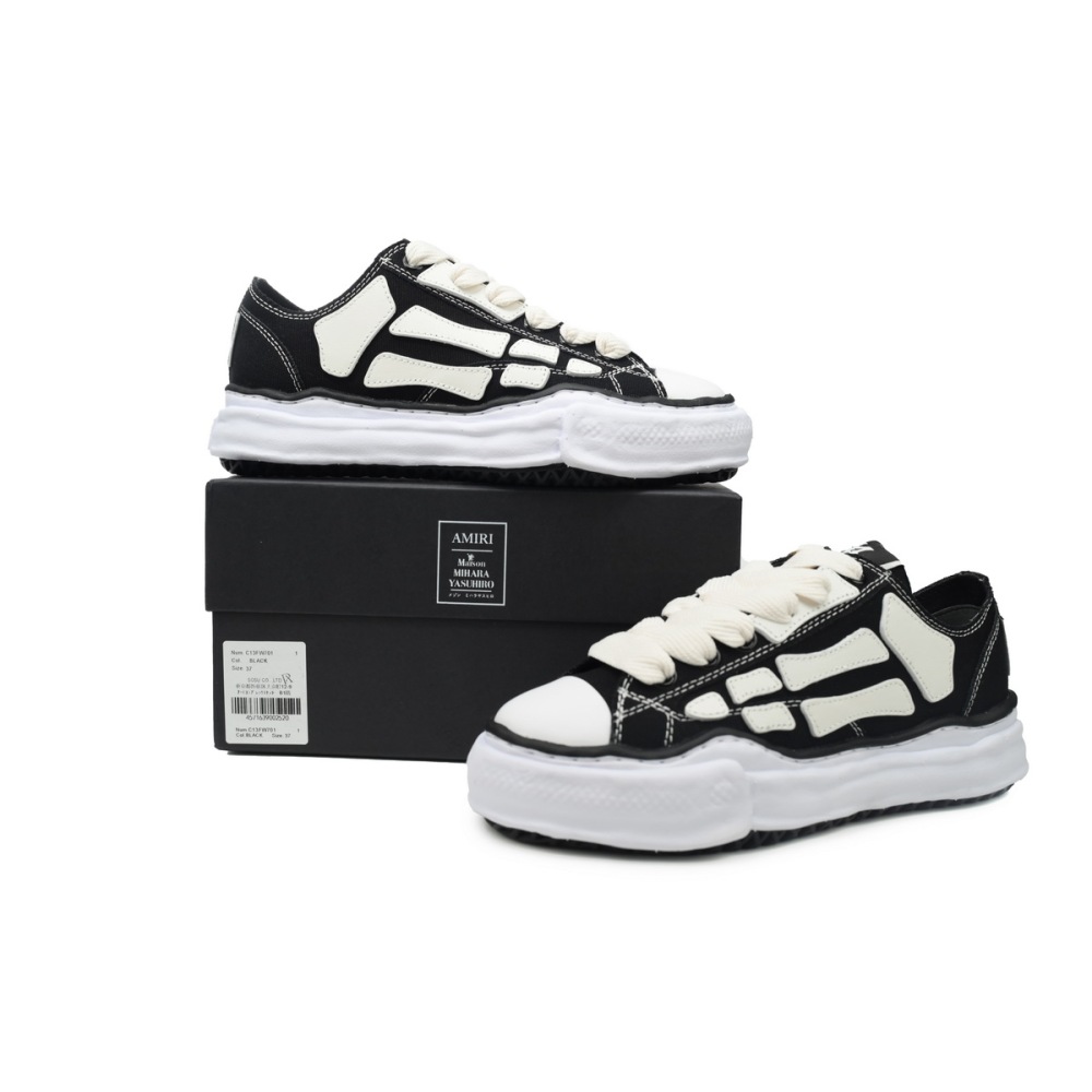 EM Sneakers Mihara Yasuhiro x AMIRI Skel-Top Low Black
