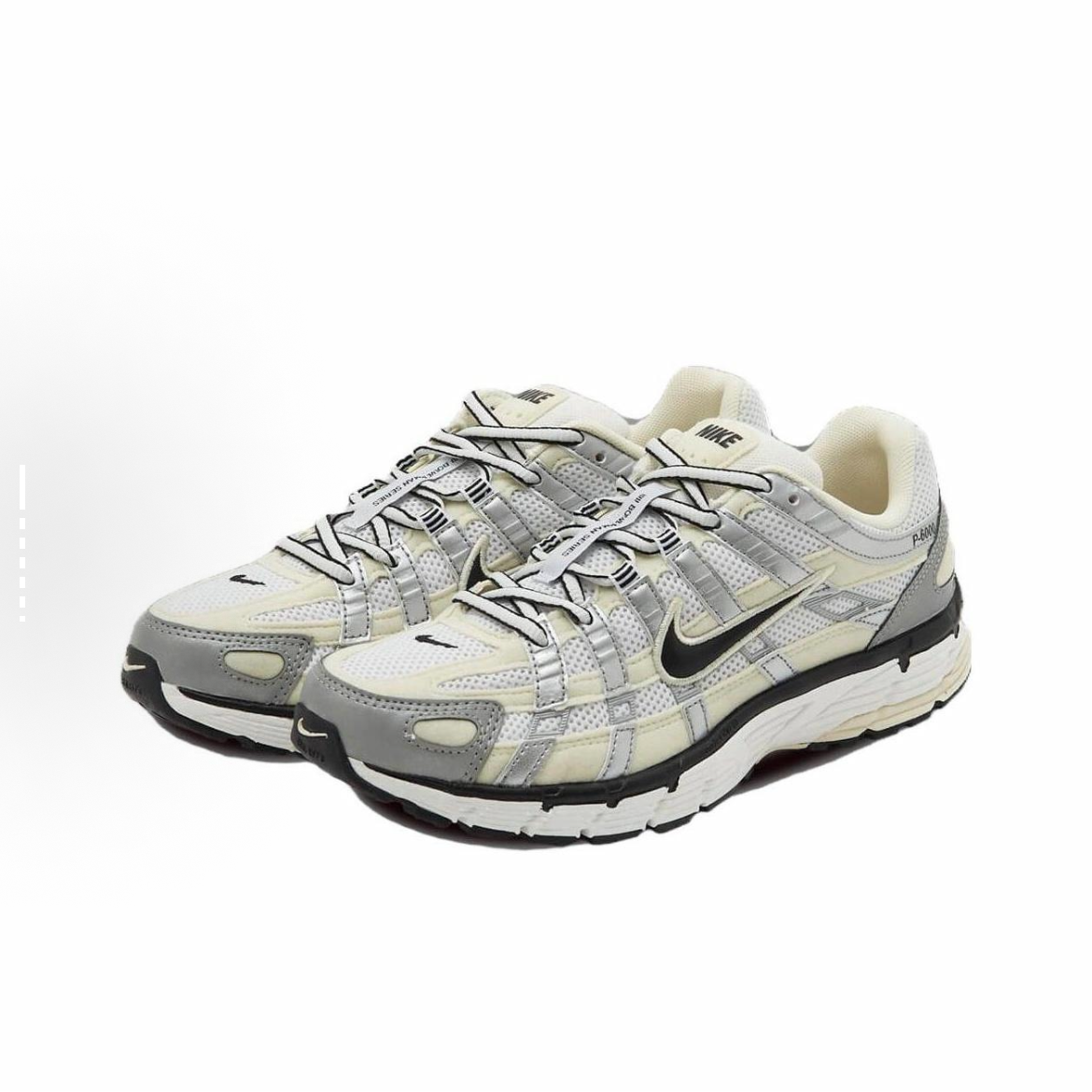 EM Sneakers Nike P-6000 Coconut Milk Metallic Silver