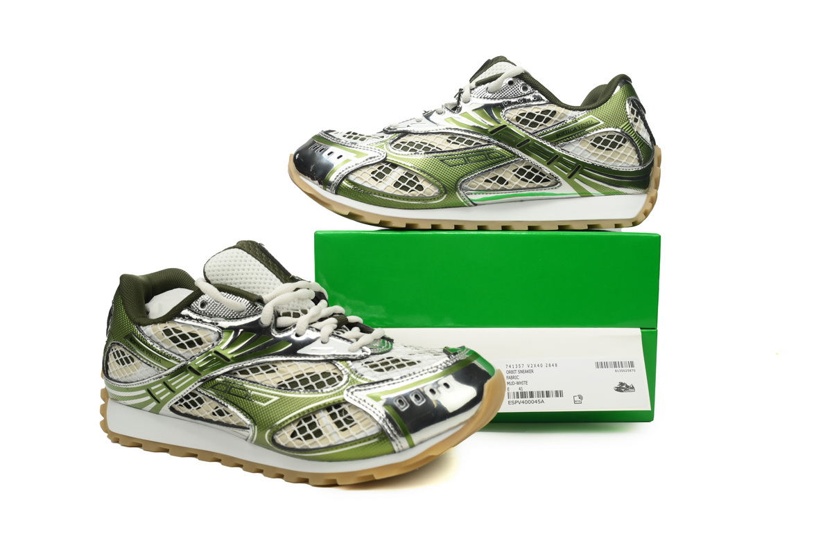 EM Sneakers Bottega Veneta Orbit Olive Green