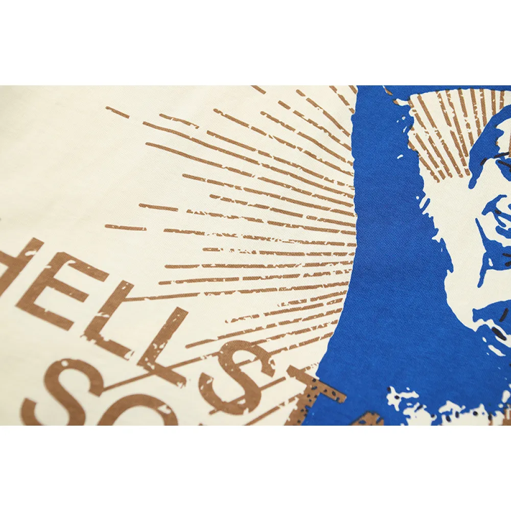 EM Sneakers Hellstar T-Shirt 510 Apricot & White
