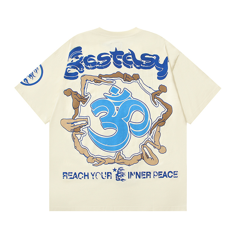 EM Sneakers Hellstar T-Shirt 510 Apricot & White