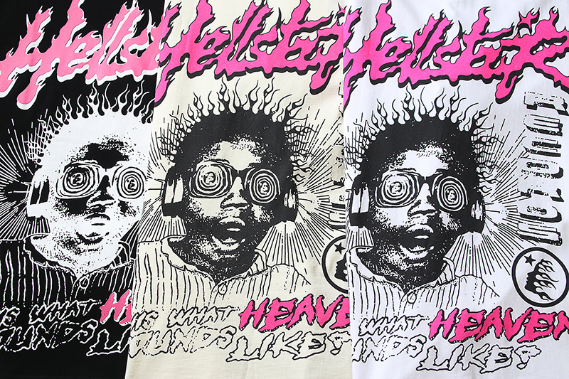 EM Sneakers Hellstar T-Shirt 507 White & Black & Yellow