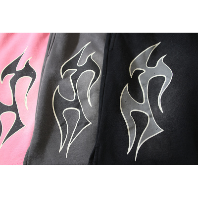 EM Sneakers Hellstar Short Pants 700 Black & Gray & Pink 02