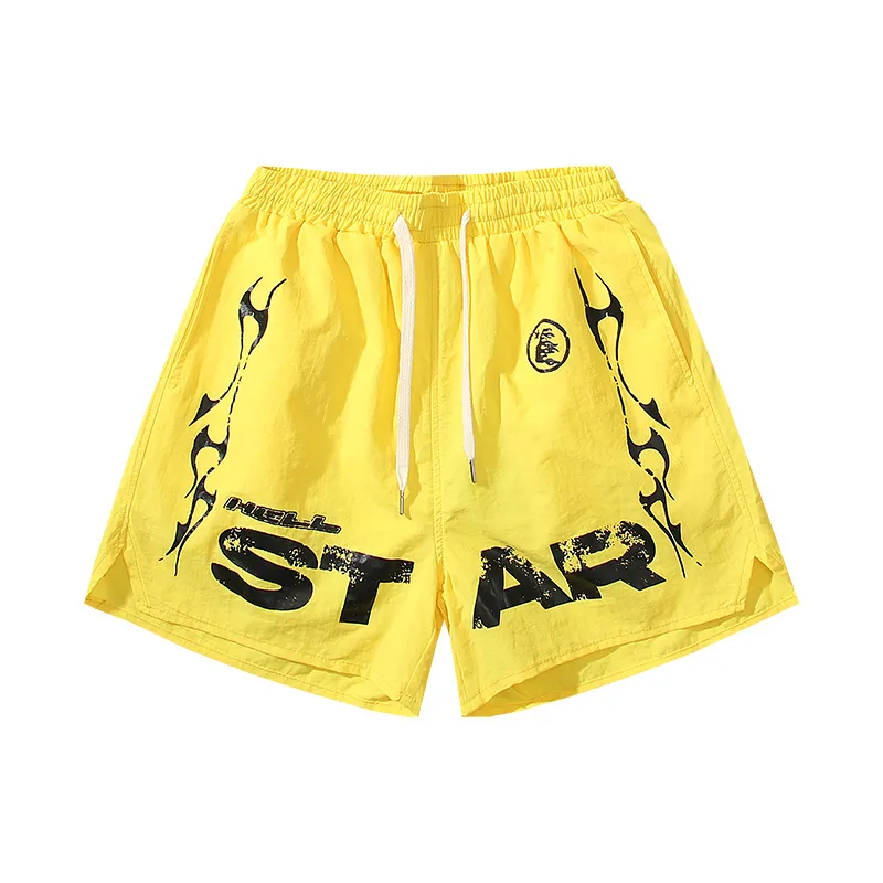EM Sneakers Hellstar Short Pants 707 Black & Yellow
