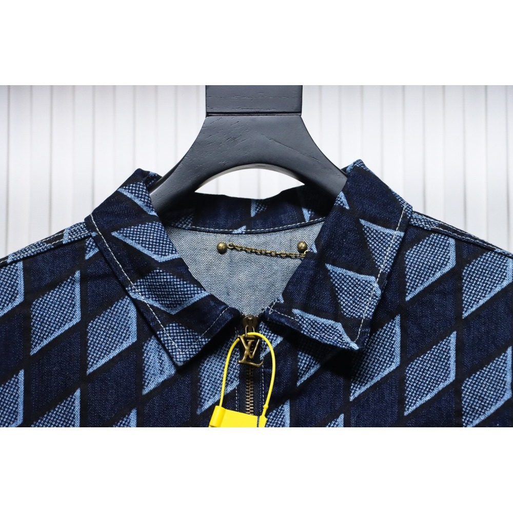 EM Sneakers Louis Vuitton LV Jacket Diamond Print Denim