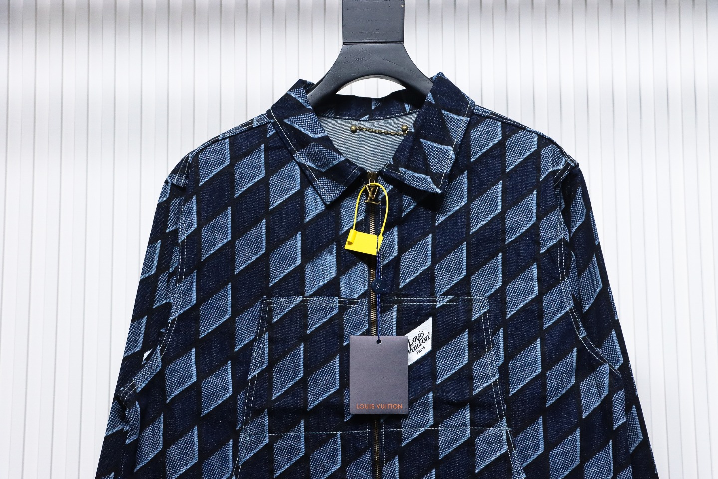 EM Sneakers Louis Vuitton LV Jacket Diamond Print Denim