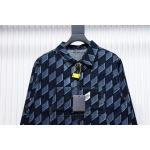 EM Sneakers Louis Vuitton LV Jacket Diamond Print Denim
