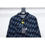 EM Sneakers Louis Vuitton LV Jacket Diamond Print Denim