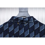 EM Sneakers Louis Vuitton LV Jacket Diamond Print Denim