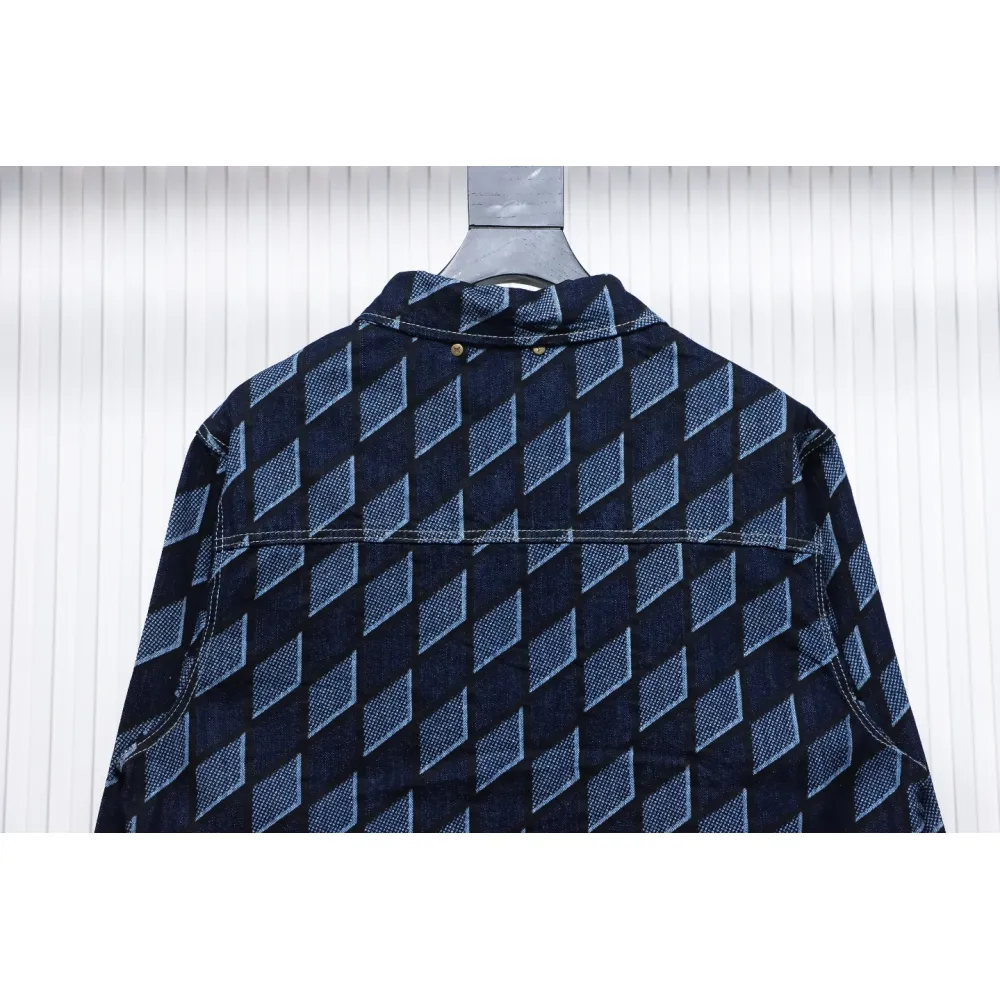 EM Sneakers Louis Vuitton LV Jacket Diamond Print Denim
