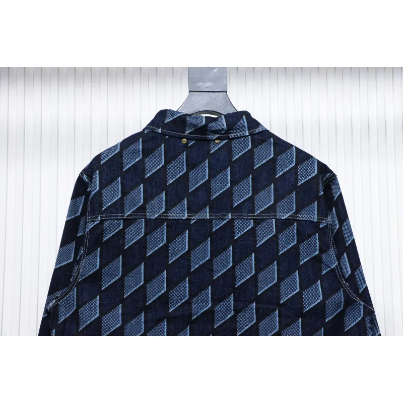 EM Sneakers Louis Vuitton LV Jacket Diamond Print Denim