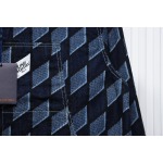 EM Sneakers Louis Vuitton LV Jacket Diamond Print Denim