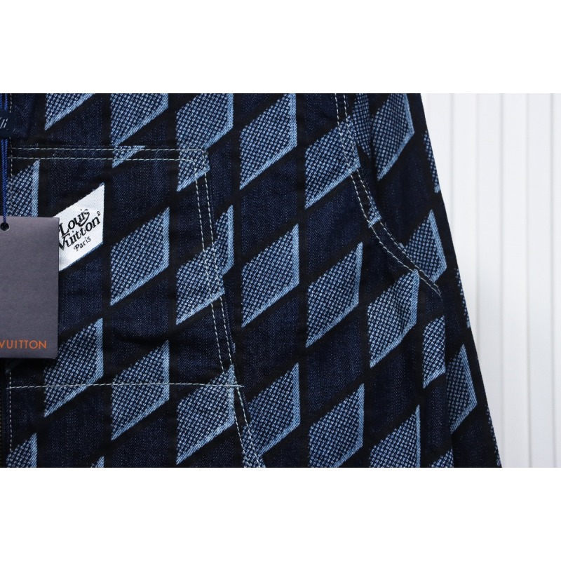 EM Sneakers Louis Vuitton LV Jacket Diamond Print Denim