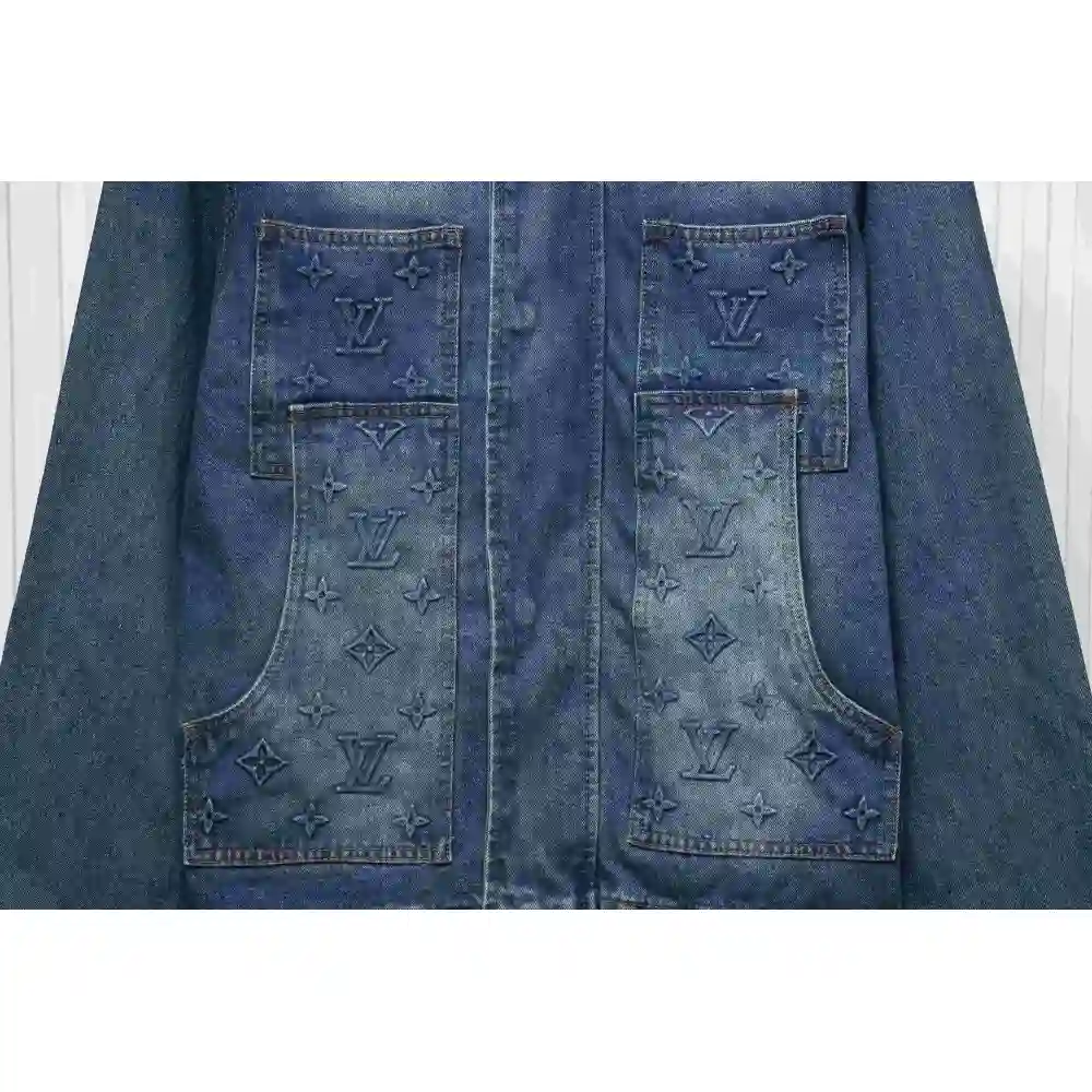EM Sneakers Louis Vuitton LV Jacket Embossed Denim