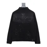 EM Sneakers Louis Vuitton LV Jacket Gypsophila Hot Diamond Embroidered Denim 