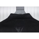 EM Sneakers Louis Vuitton LV Jacket Gypsophila Hot Diamond Embroidered Denim 