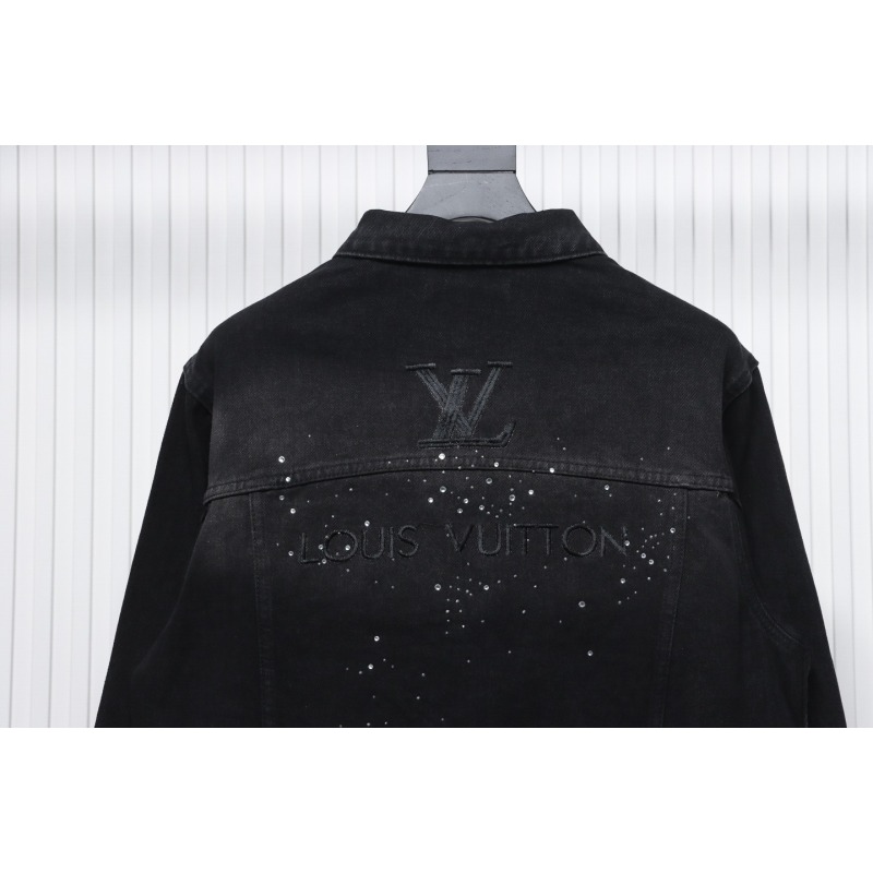 EM Sneakers Louis Vuitton LV Jacket Gypsophila Hot Diamond Embroidered Denim 