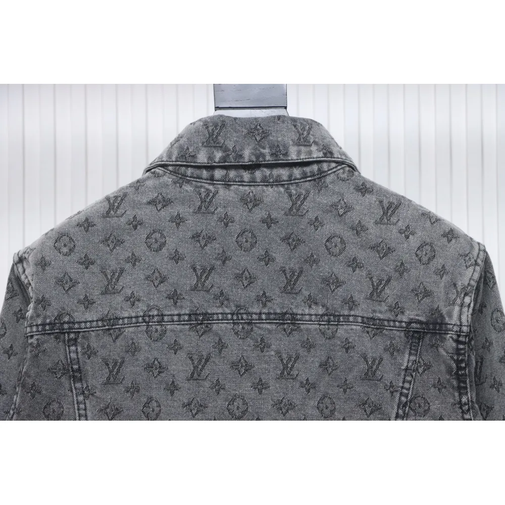 EM Sneakers Louis Vuitton LV Jacket Monogram Jacquard Denim Grey